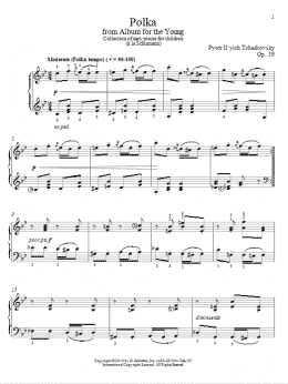 page one of Polka (Piano Solo)