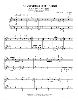 page one of The Wooden Soldiers' March (Piano Solo)