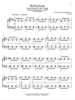 page one of Hobbyhorse (Piano Solo)