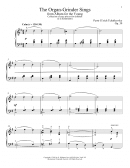 page one of The Organ-Grinder Sings (Piano Solo)
