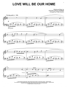 page one of Love Will Be Our Home (arr. Phillip Keveren) (Piano Solo)
