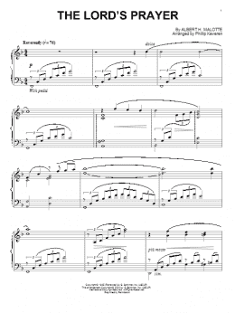 page one of The Lord's Prayer (arr. Phillip Keveren) (Piano Solo)