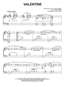 page one of Valentine (arr. Phillip Keveren) (Piano Solo)