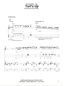page one of Turf's Up (Guitar Tab)