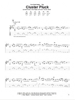 page one of Cluster Pluck (Guitar Tab)