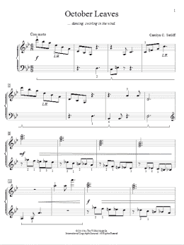 page one of October Leaves (Educational Piano)
