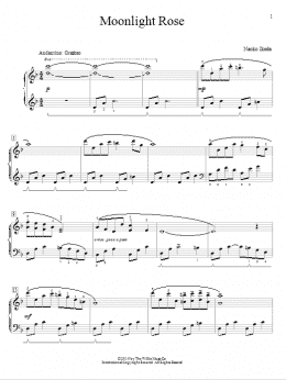 page one of Moonlight Rose (Educational Piano)