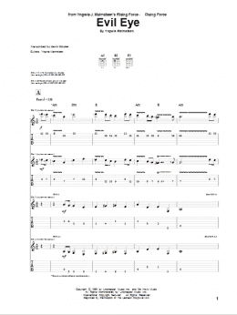 page one of Evil Eye (Guitar Tab)