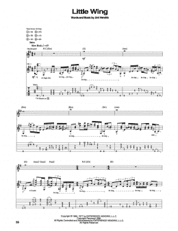 page one of Little Wing (Guitar Tab)