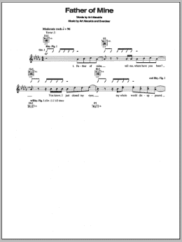 page one of Father Of Mine (Guitar Tab)
