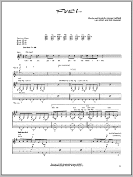 page one of Fuel (Guitar Tab)