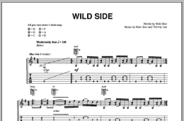 page one of Wild Side (Guitar Tab)