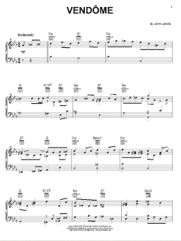 page one of Vendome (Piano, Vocal & Guitar Chords (Right-Hand Melody))