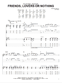 page one of Friends, Lovers Or Nothing (Guitar Tab)