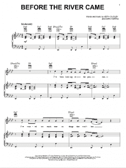 page one of Before The River Came (Piano, Vocal & Guitar Chords (Right-Hand Melody))