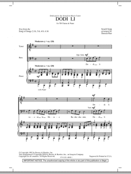 page one of Dodi Li (TB Choir)