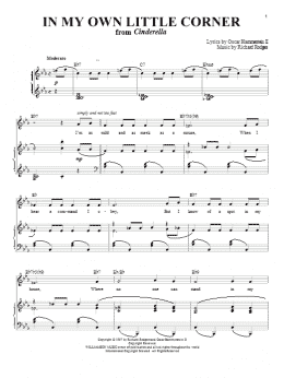 page one of In My Own Little Corner (Piano & Vocal)