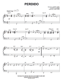 page one of Perdido (arr. Brent Edstrom) (Piano Solo)