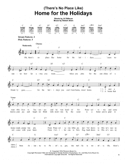 page one of (There's No Place Like) Home For The Holidays (Easy Guitar)