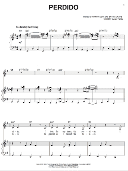 page one of Perdido (Piano & Vocal)