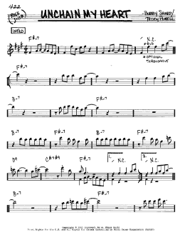 page one of Unchain My Heart (Real Book – Melody & Chords – Eb Instruments)