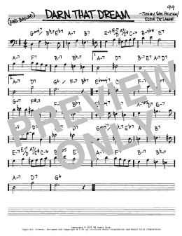 page one of Darn That Dream (Real Book – Melody & Chords – Bass Clef Instruments)