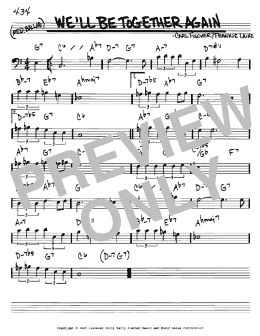 page one of We'll Be Together Again (Real Book – Melody & Chords – Bass Clef Instruments)