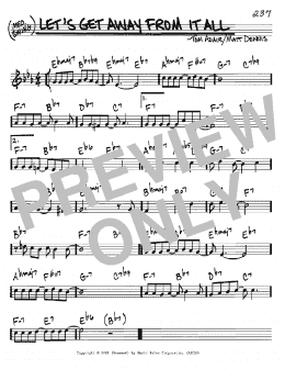 page one of Let's Get Away From It All (Real Book – Melody & Chords – C Instruments)
