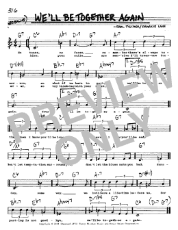 page one of We'll Be Together Again (Real Book – Melody, Lyrics & Chords)