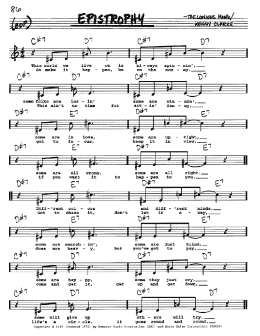 page one of Epistrophy (Real Book – Melody, Lyrics & Chords)
