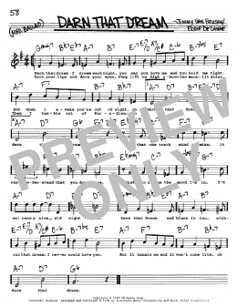 page one of Darn That Dream (Real Book – Melody, Lyrics & Chords)