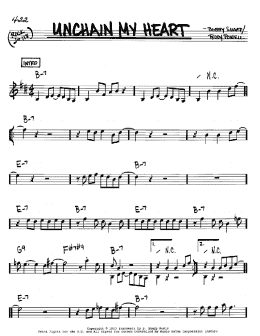 page one of Unchain My Heart (Real Book – Melody & Chords – Bb Instruments)