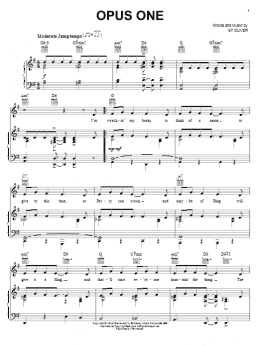 page one of Opus One (Piano, Vocal & Guitar Chords (Right-Hand Melody))