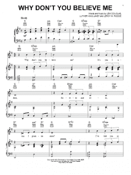 page one of Why Don't You Believe Me (Piano, Vocal & Guitar Chords (Right-Hand Melody))