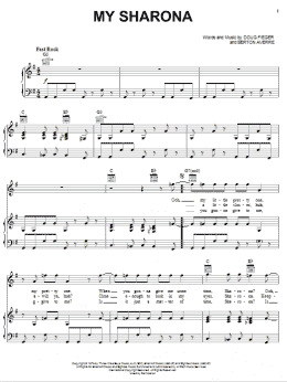 page one of My Sharona (Piano, Vocal & Guitar Chords (Right-Hand Melody))
