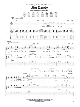 page one of Jim Dandy (Guitar Tab)