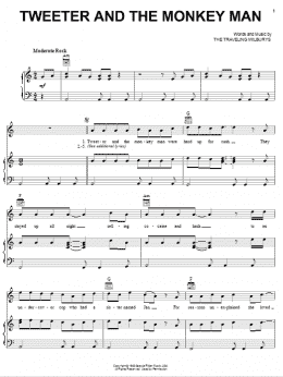 page one of Tweeter And The Monkey Man (Piano, Vocal & Guitar Chords (Right-Hand Melody))