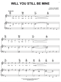 page one of Will You Still Be Mine (Piano, Vocal & Guitar Chords (Right-Hand Melody))