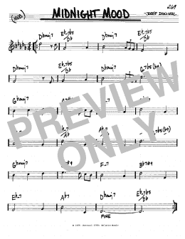 page one of Midnight Mood (Real Book – Melody & Chords – C Instruments)