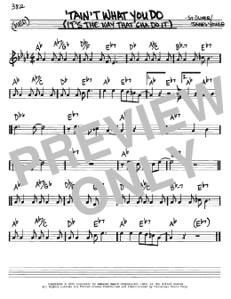 page one of 'Tain't What You Do (It's The Way That Cha Do It) (Real Book – Melody & Chords – C Instruments)