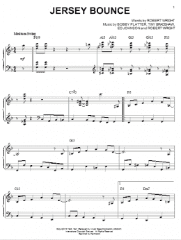 page one of Jersey Bounce (Piano Solo)