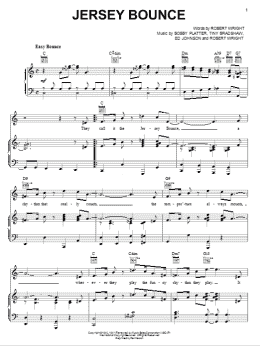 page one of Jersey Bounce (Piano, Vocal & Guitar Chords (Right-Hand Melody))