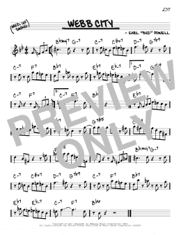 page one of Webb City (Real Book – Melody & Chords – C Instruments)