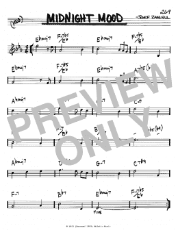 page one of Midnight Mood (Real Book – Melody & Chords – Bb Instruments)