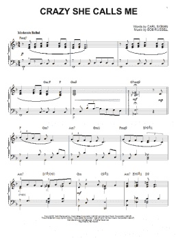 page one of Crazy She Calls Me [Jazz version] (arr. Brent Edstrom) (Piano Solo)