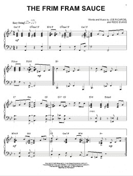 page one of The Frim Fram Sauce (arr. Brent Edstrom) (Piano Solo)