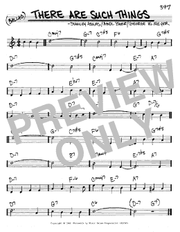 page one of There Are Such Things (Real Book – Melody & Chords – C Instruments)