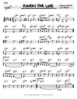 page one of Hooray For Love (Real Book – Melody & Chords – C Instruments)