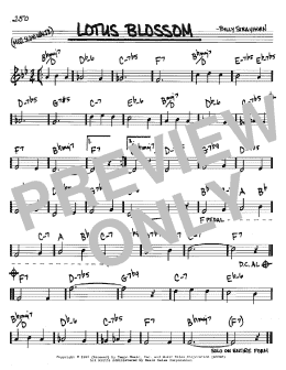 page one of Lotus Blossom (Real Book – Melody & Chords – C Instruments)