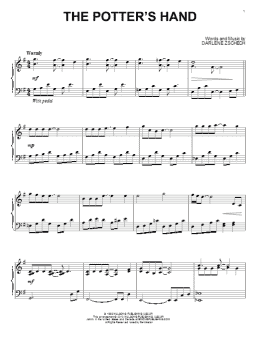 page one of The Potter's Hand (Piano Solo)